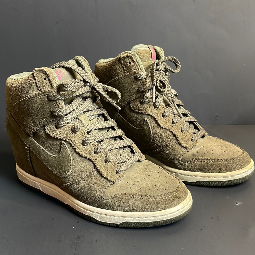 Nike Dunk Sky Hi Essential Desert Camo Wedge Womens 7
